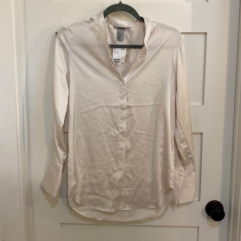 H&M silk-like blouse